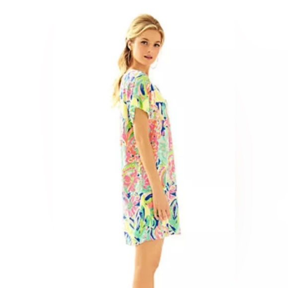 Lilly Pulitzer Harlow Tunic Dress Multicolor, Short Sleeve small J29 - Picture 3 of 9